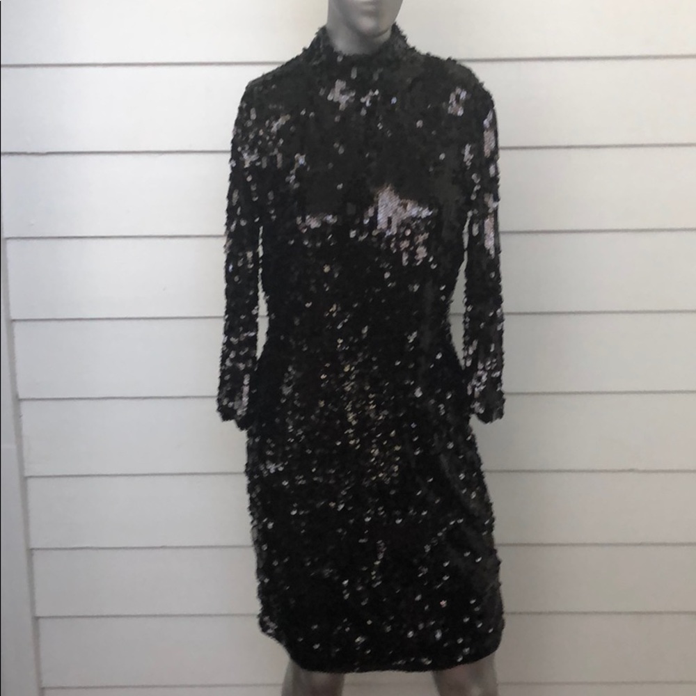 Gorgeous Black Sequin Dress